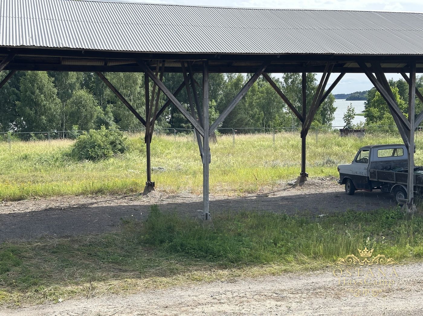 Den gamla sågverksbyggnaden på området vid Östanå